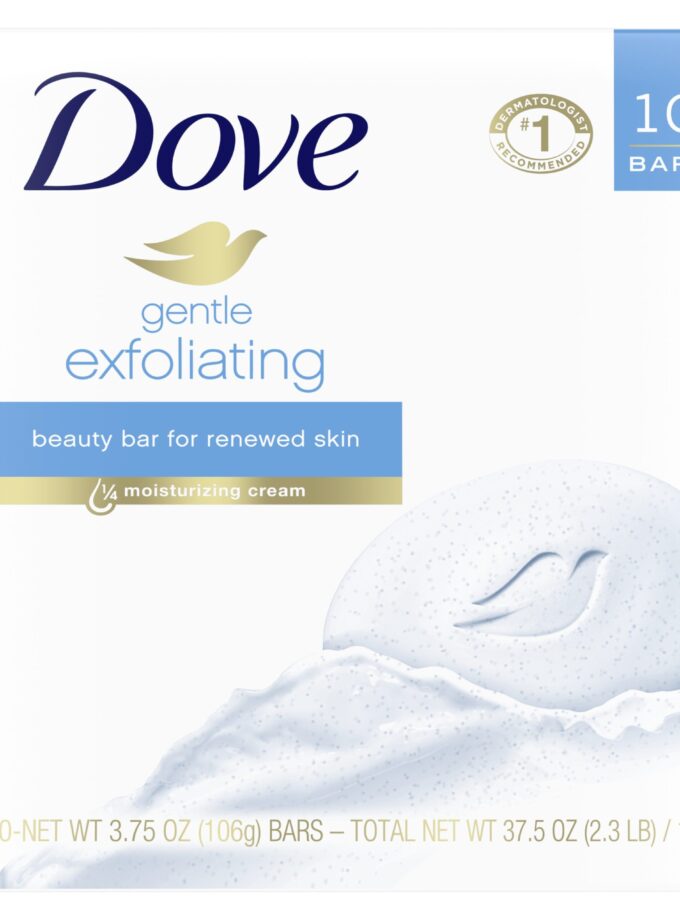 Dove Beauty Bar Gentle Exfoliating 3.75 oz 10 Bars