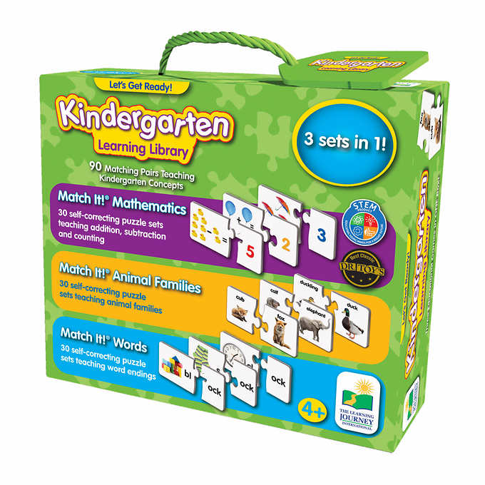 3 sets in -1 First Steps Kindergarten Learning Library