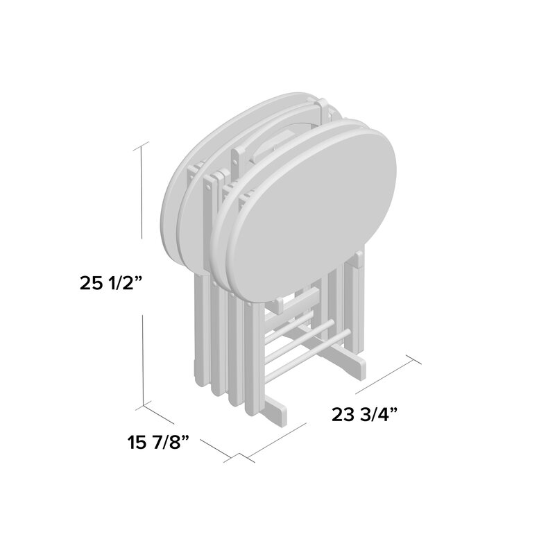Jacobo Snack Tray Table Set of 4 - Image 3