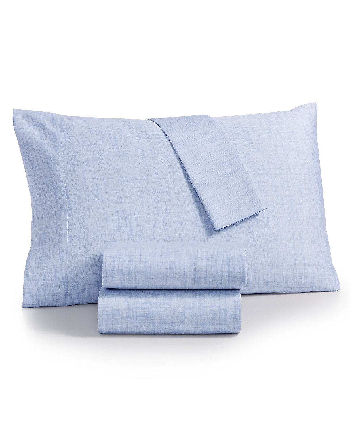 Sunham Printed Rest 4-Pc Sheet Set, 450 Thread Count 100% Cotton-Queen