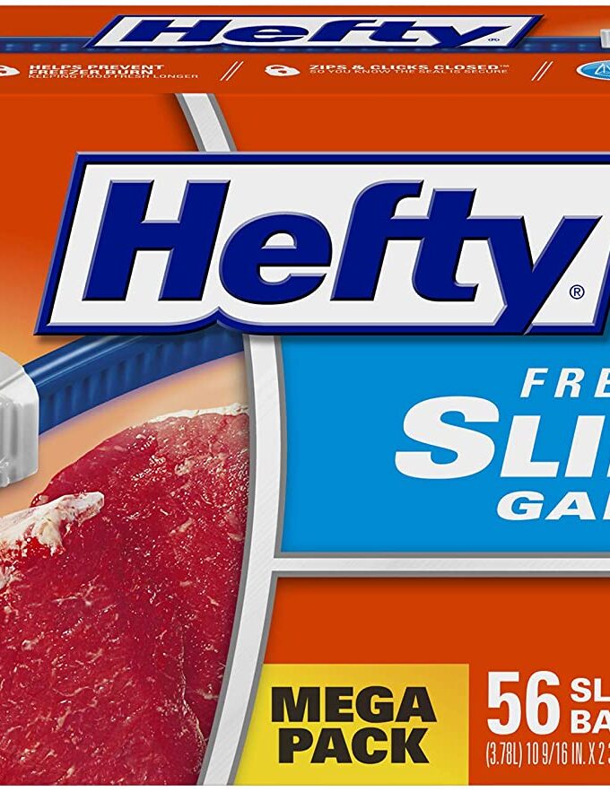 Hefty Slider Freezer Bags - Gallon, 56 Count