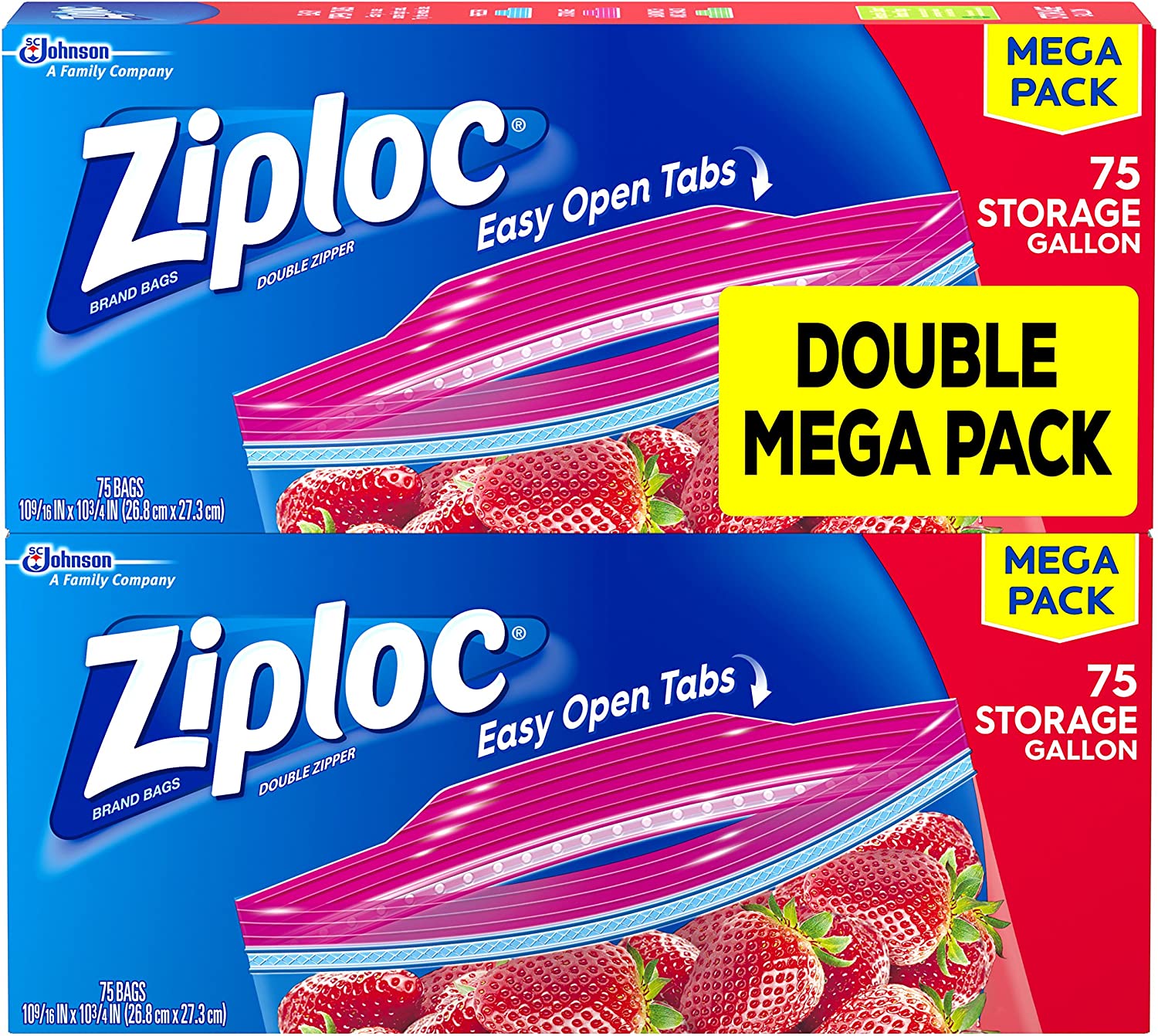 Ziploc Storage Bags with New Grip 'n Seal Technology