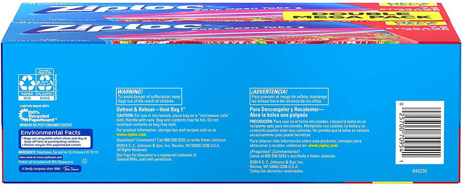 Ziploc Storage Bags with New Grip 'n Seal Technology - Image 4