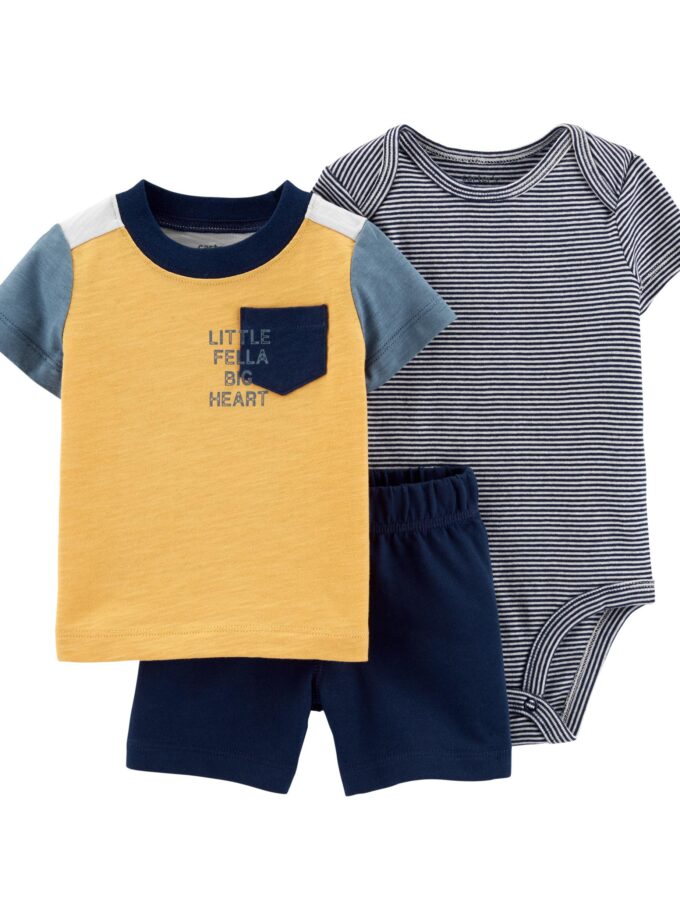 3-Piece Little Short Set -9M