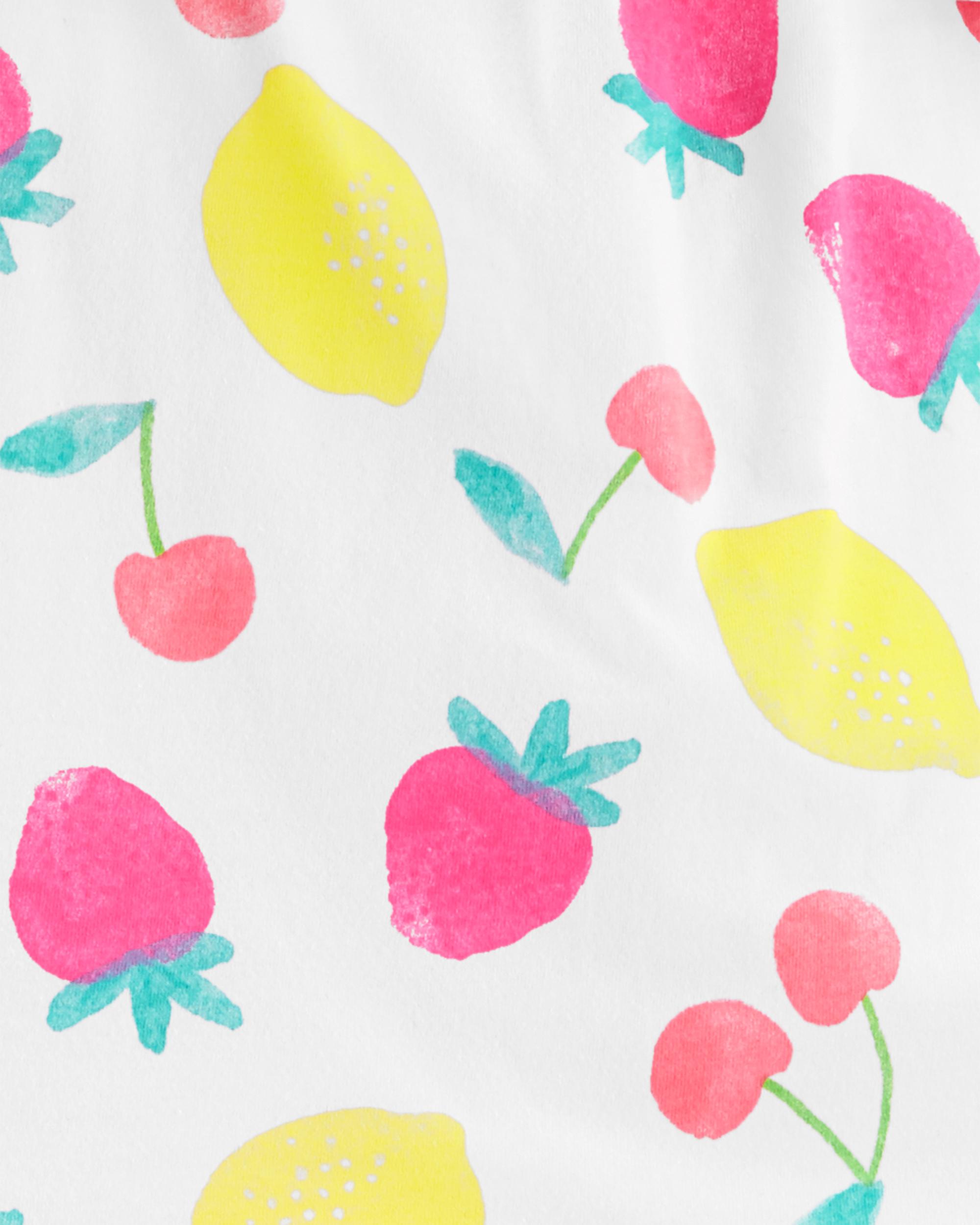 2-Piece Fruit Jersey Tank & Twill Short Set - 4T - Image 2