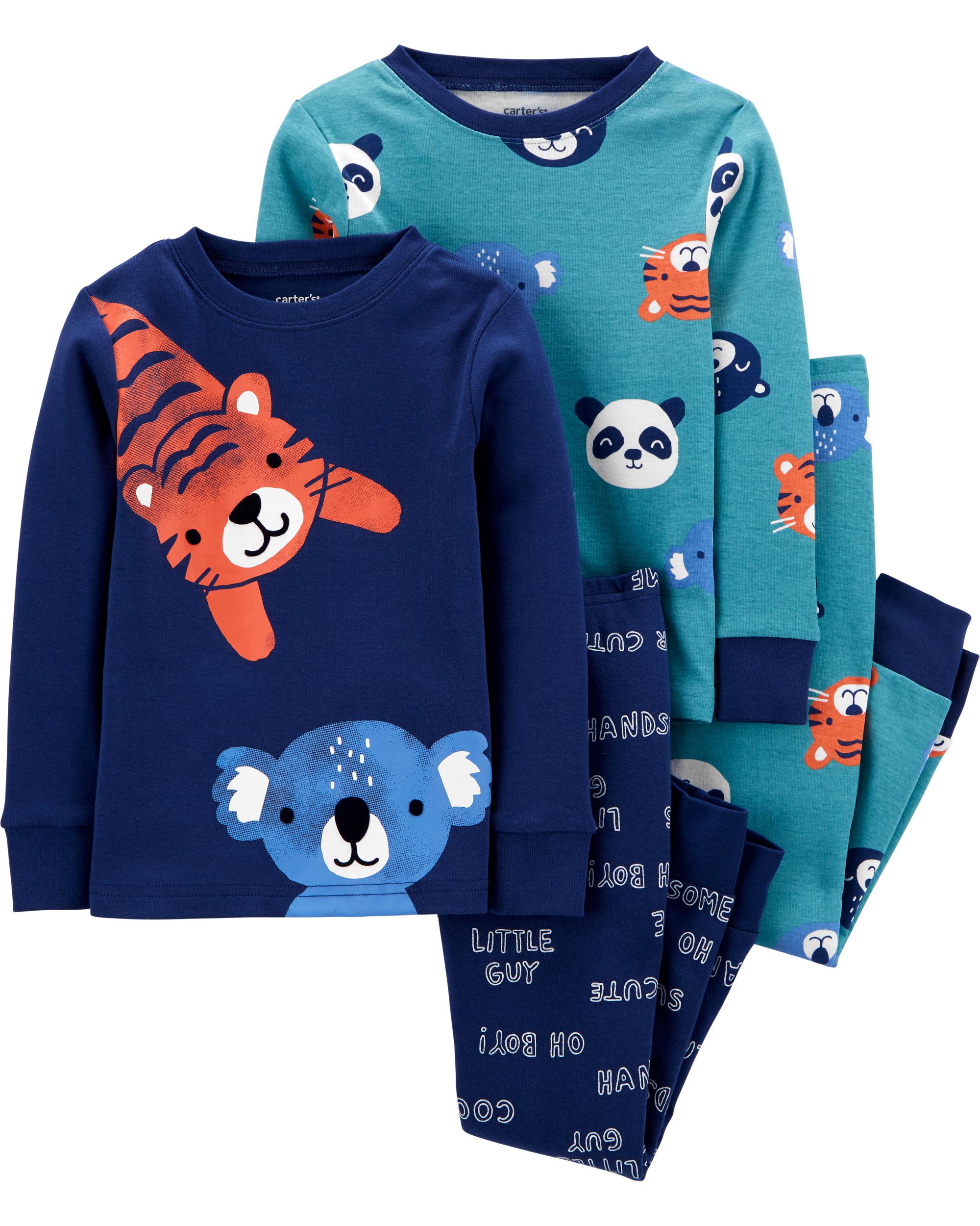 4-Piece 100% Snug Fit Cotton PJs - 5T