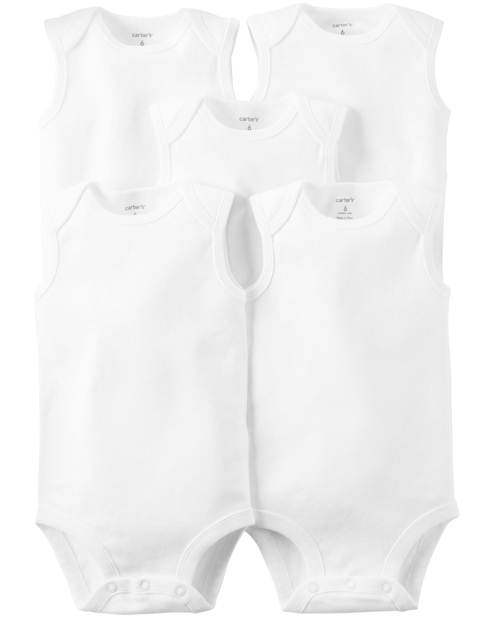 5-Pack Sleeveless Original Bodysuits - NB