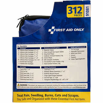 First Aid Only, Home & Go First Aid Kit, 312 Pieces - Image 4