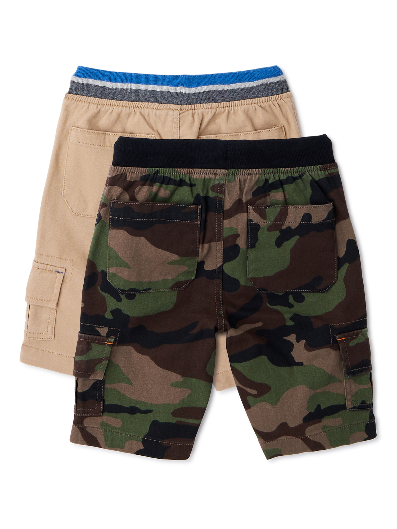 Wonder Nation Boys Cargo Shorts, 2-Pack - Image 2