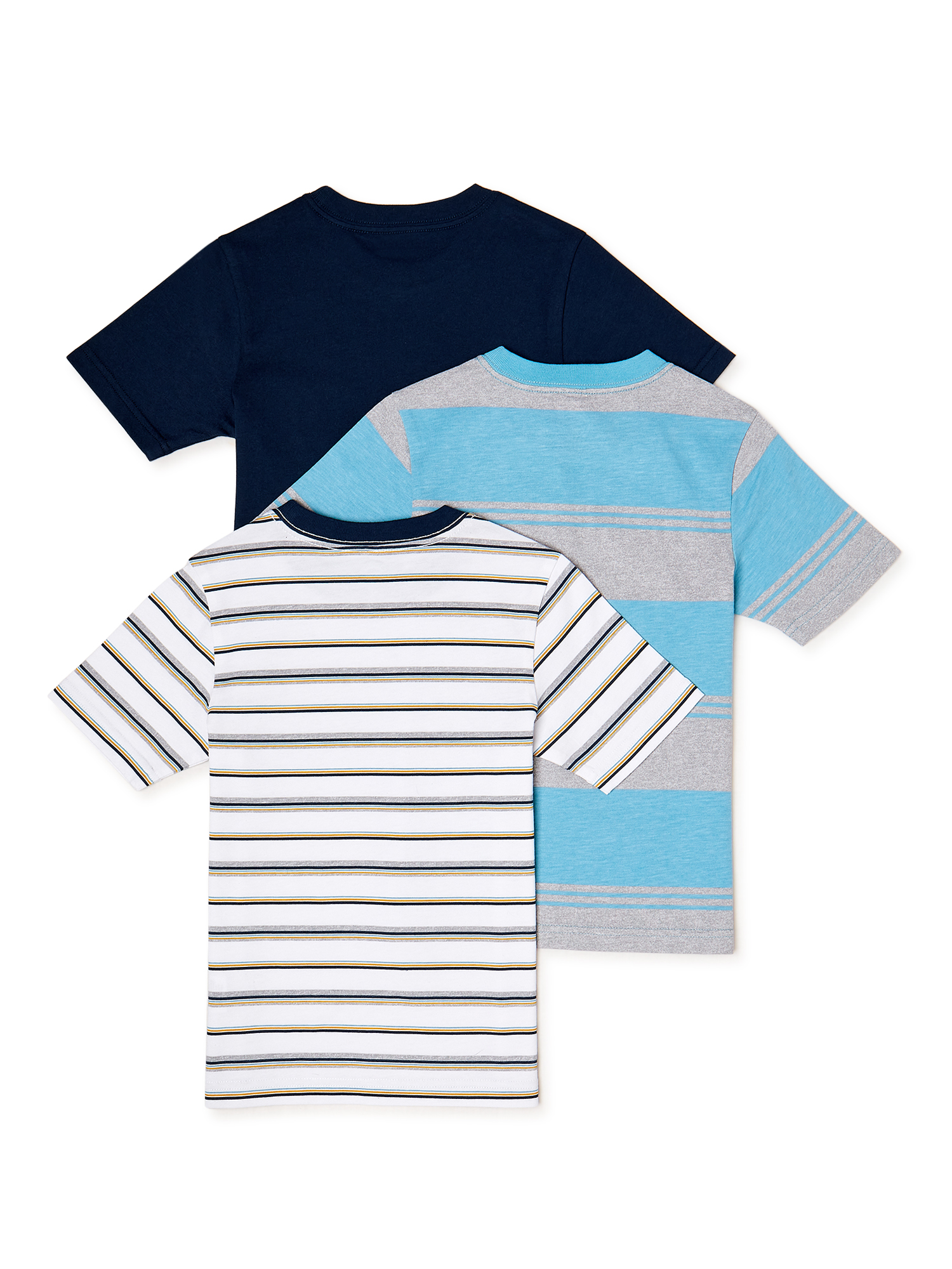 Wonder Nation Boys Short Sleeve T-Shirt, 3-Pack - Image 2