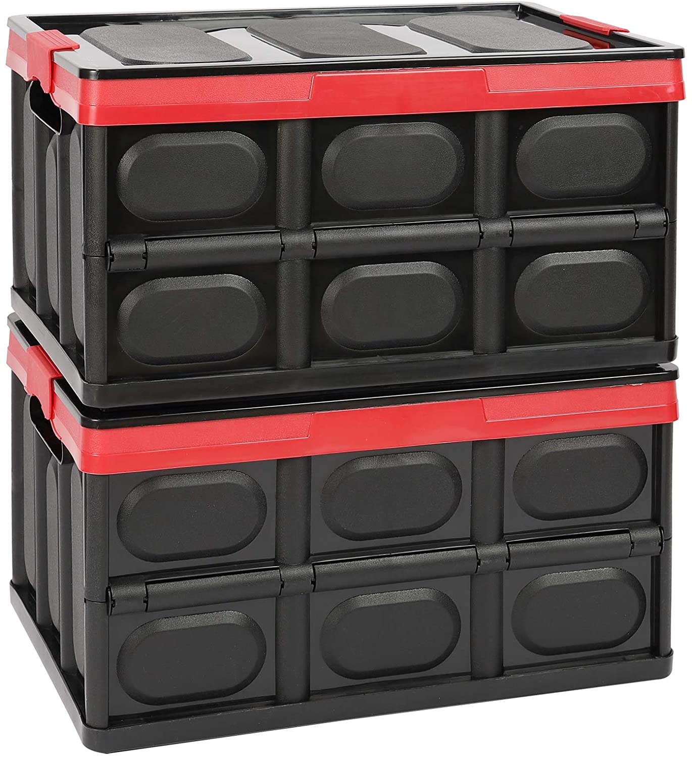 Lidded Collapsible Storage Crates, 30L - Image 2