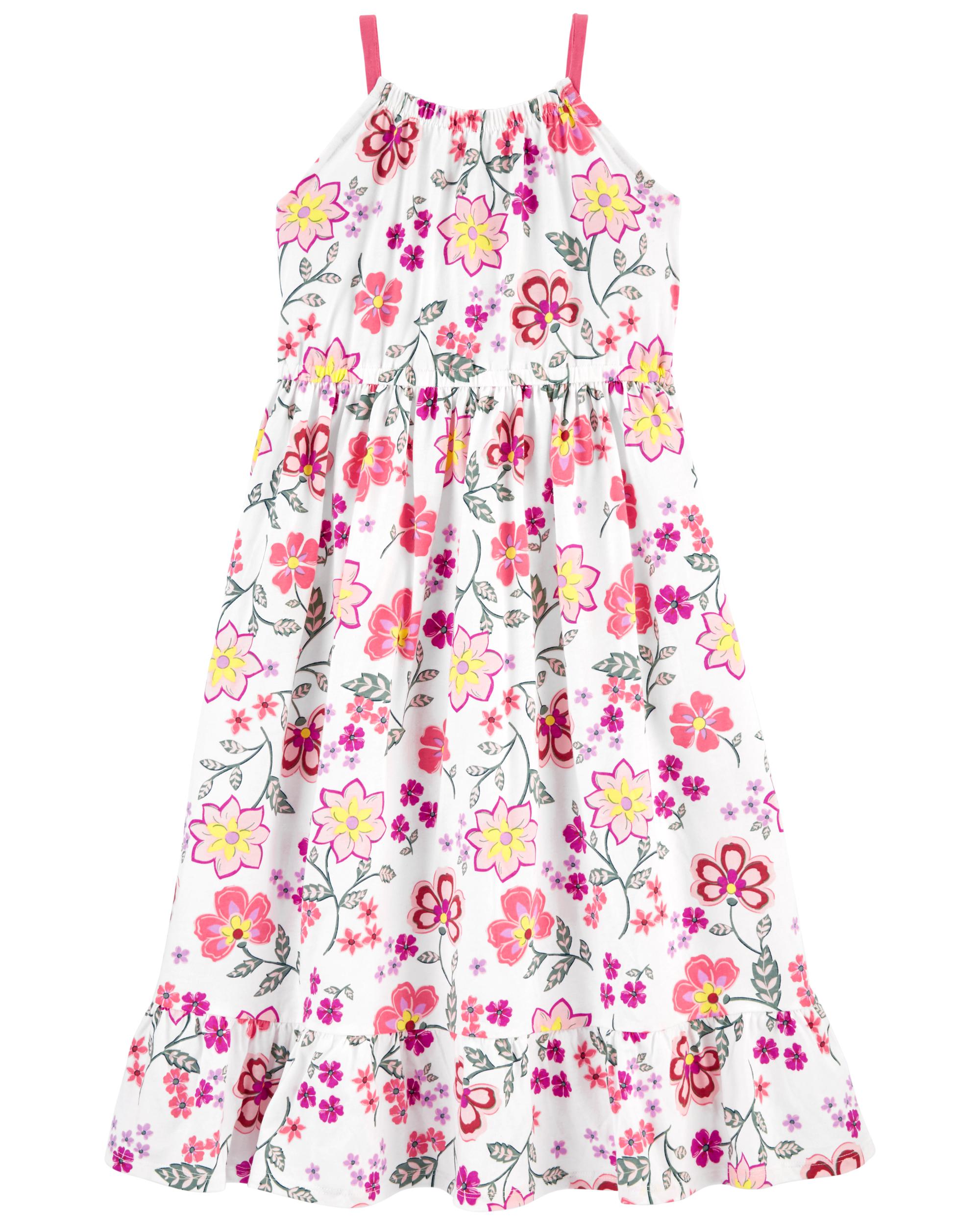 Floral Boho Tiered Dress,