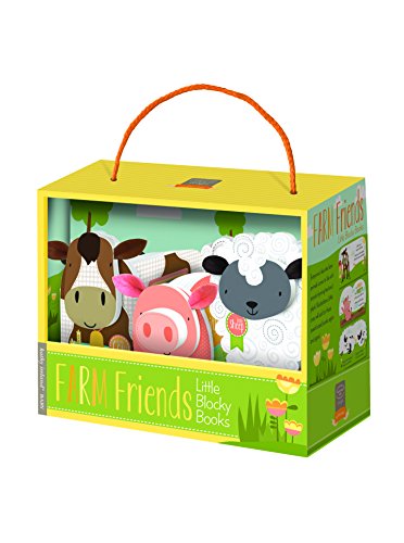 Kathy Ireland 3-Piece Lil Blocky Books Set, Farm Friends