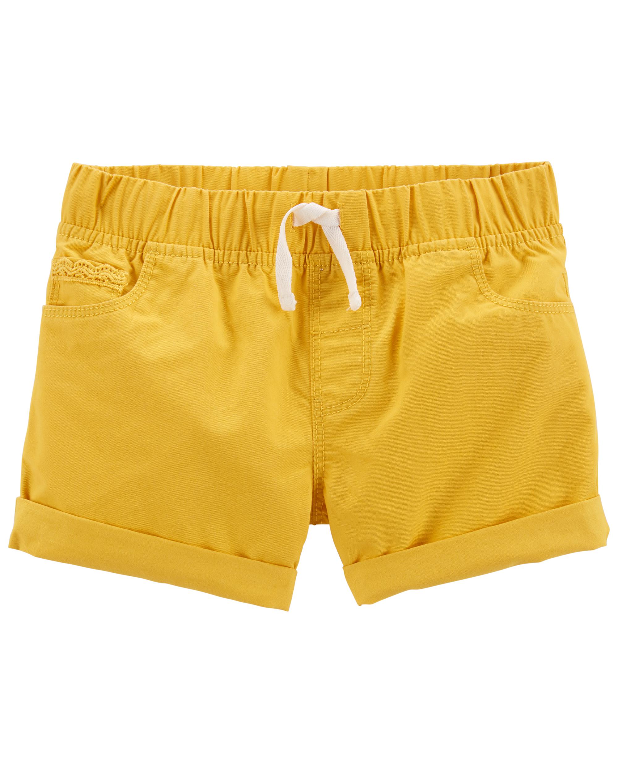 Pull-On Twill Shorts, 8Y