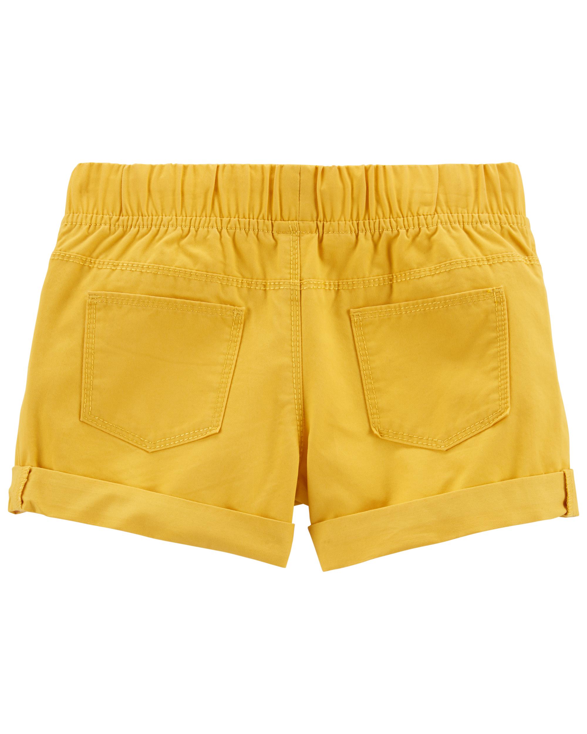 Pull-On Twill Shorts, 8Y - Image 2