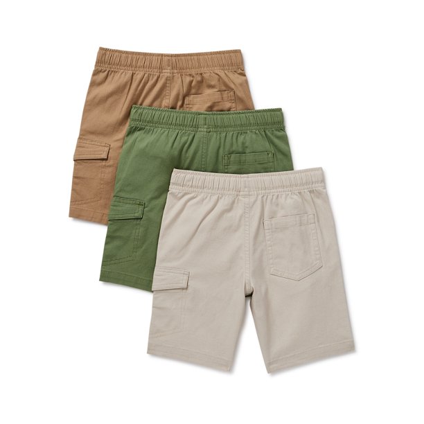 Boys Stretch Cargo Shorts, 3-Piece, 5T - Image 2
