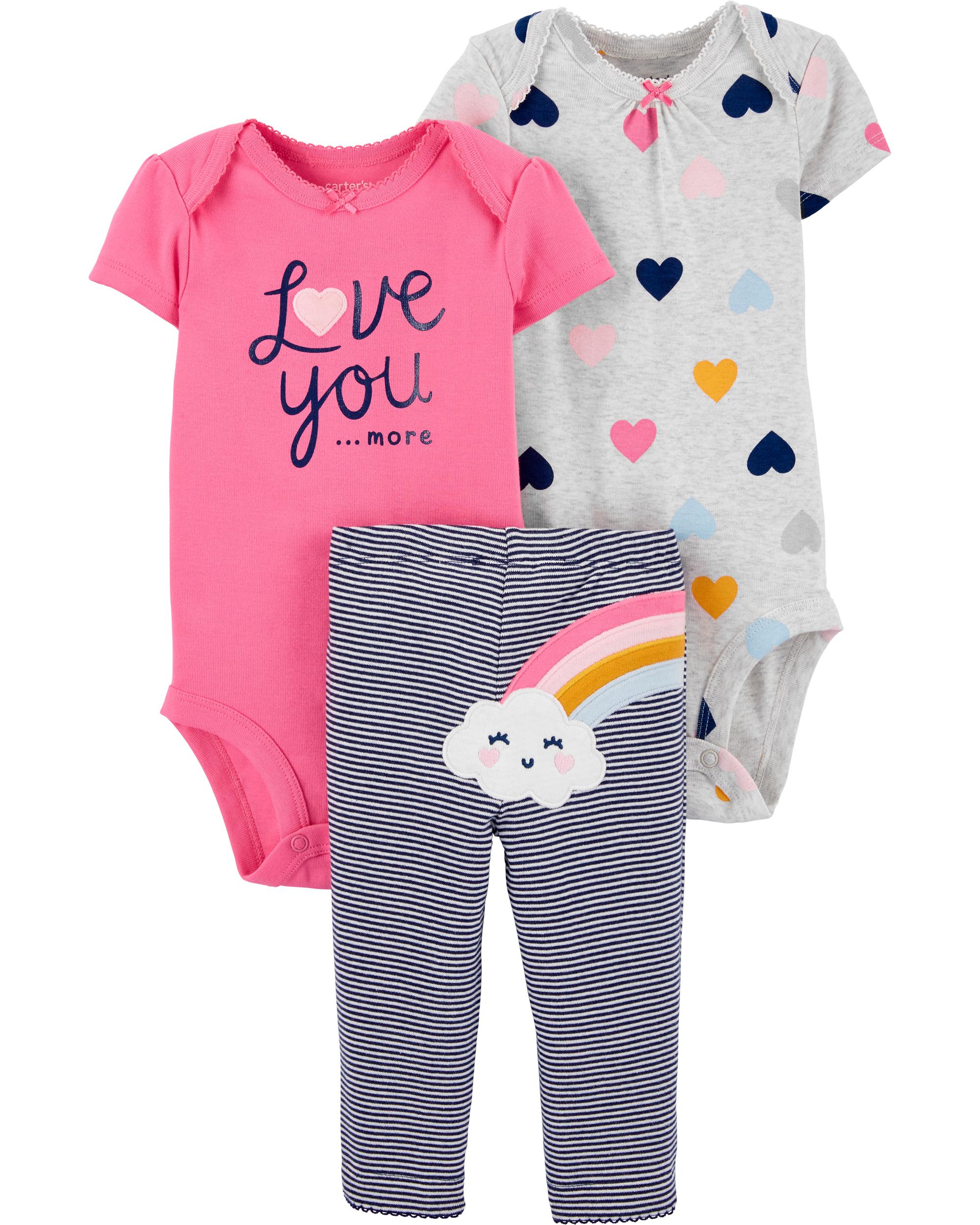 3-Piece Rainbow Little Character Set, 12M