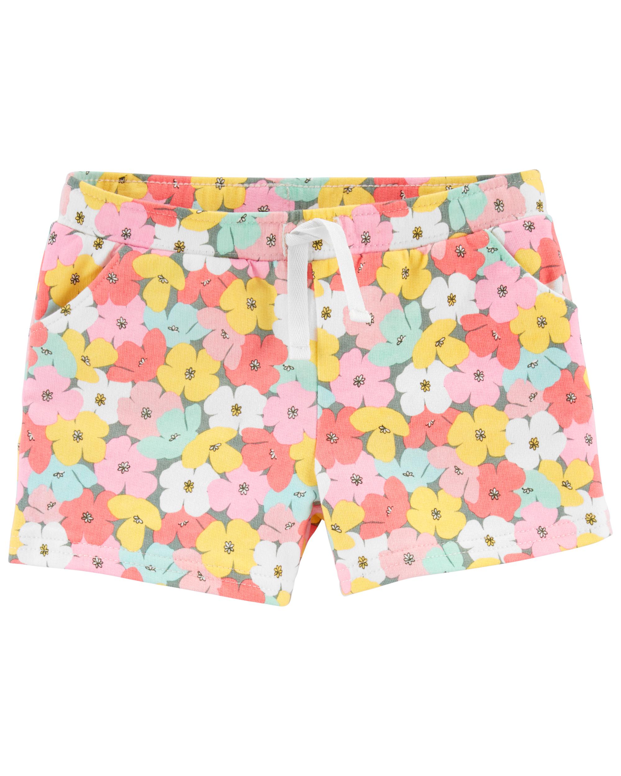 Floral Pull-On Shorts,3T