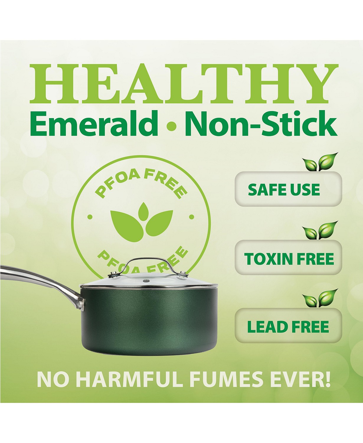 Grinite Stone Diamond 10-Piece Nonstick Diamond Infused Cookware Set - Image 8