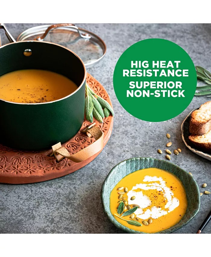 Grinite Stone Diamond 10-Piece Nonstick Diamond Infused Cookware Set - Image 7