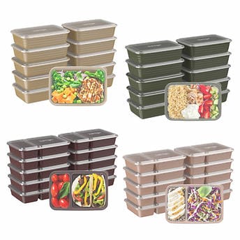 Bentgo Combo Meal Prep Containers, 40-pack with Lids