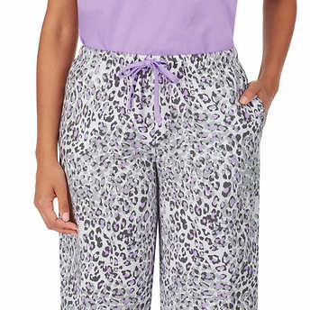 Carole Hochman Ladies' 4-piece Pajama Set, Purple, Medium - Image 3