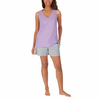 Carole Hochman Ladies' 4-piece Pajama Set, Purple, Medium - Image 4