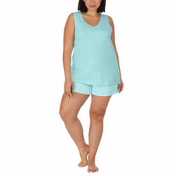 Carole Hochman Ladies' 4-piece Pajama Set, Light Blue, Large - Image 4