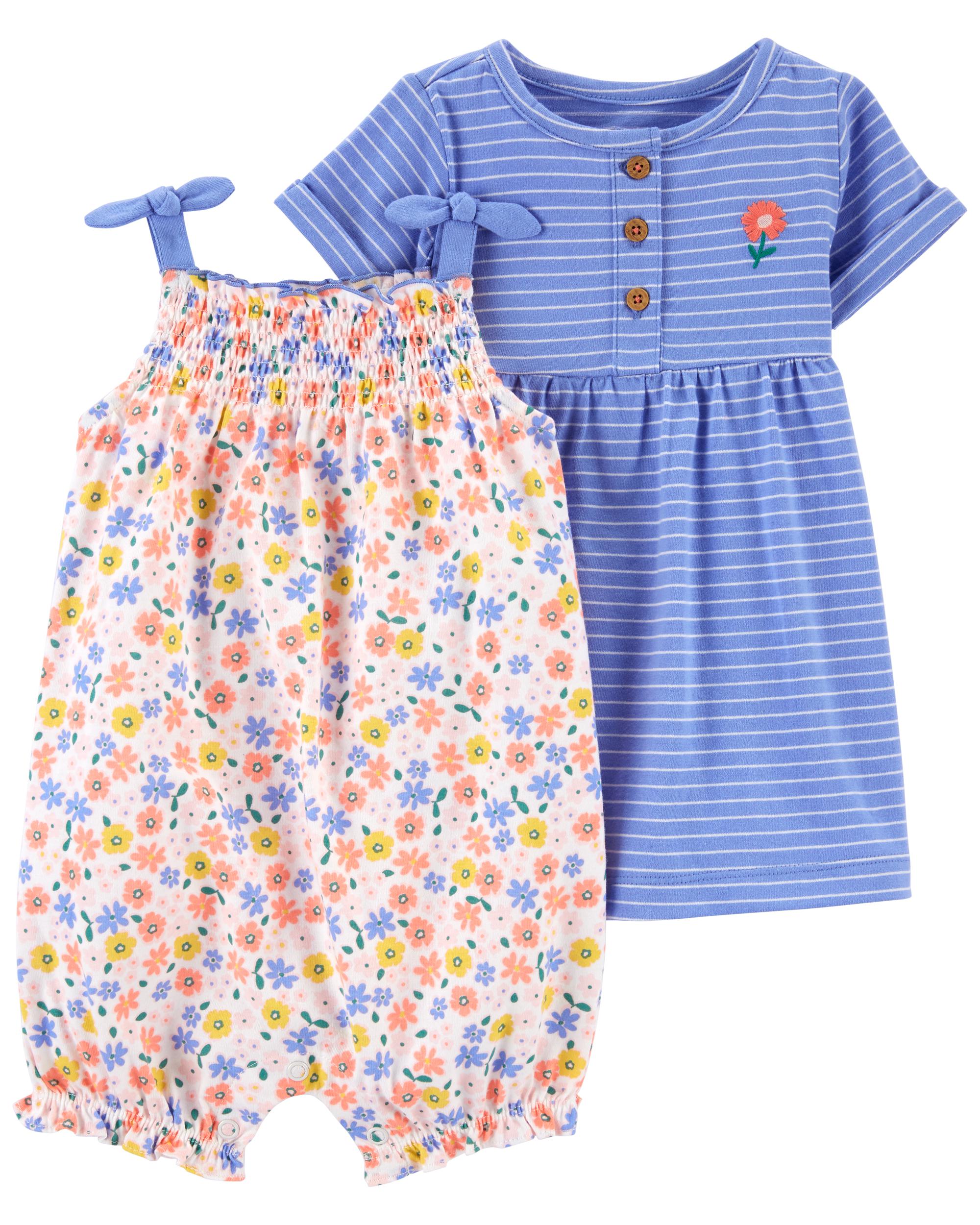 2-Pack Romper & Dress Set Size: 6M