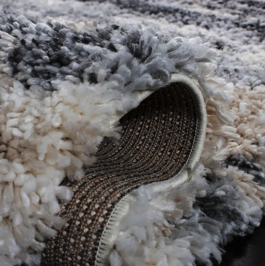 SAFAVIEH Fontana Shag Idalina Modern Abstract 2-inch Thick Rug Option:5'3" x 7'6" - Image 4