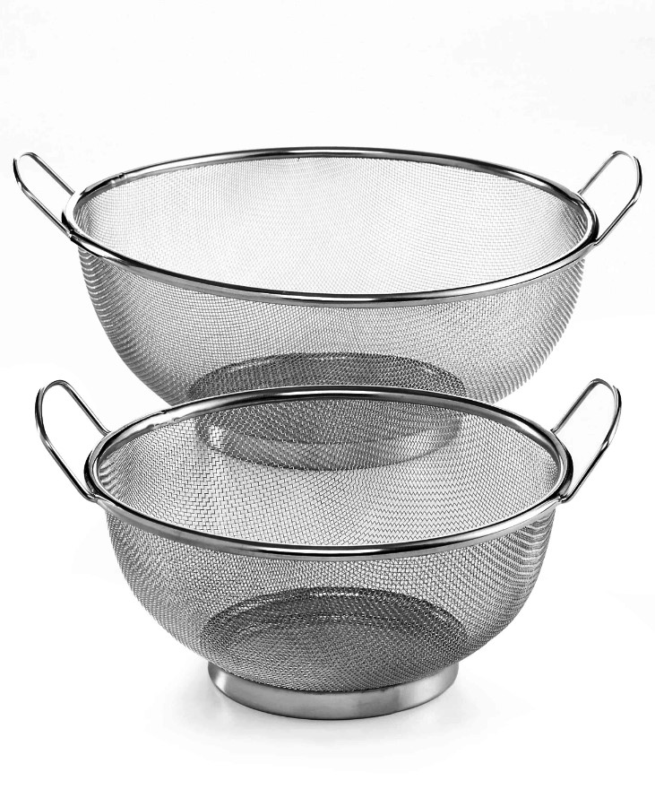 Set of 2 Mesh Colanders