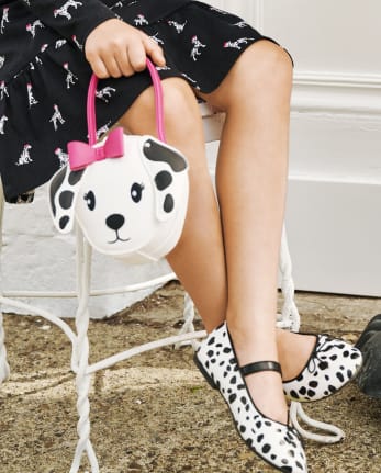 Girls Spotted Ballet Flats, YOUTH 2 - Image 2