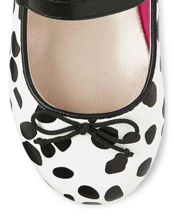 Girls Spotted Ballet Flats, YOUTH 2 - Image 4
