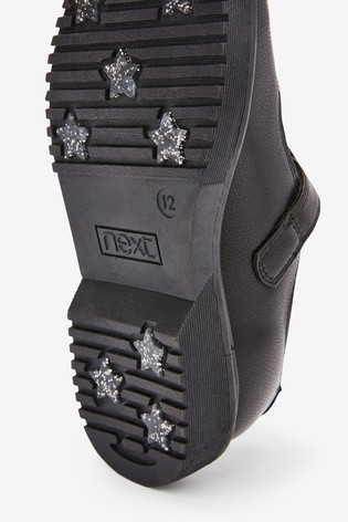 NEXT Black Chunky T-Bar Shoes - Image 4