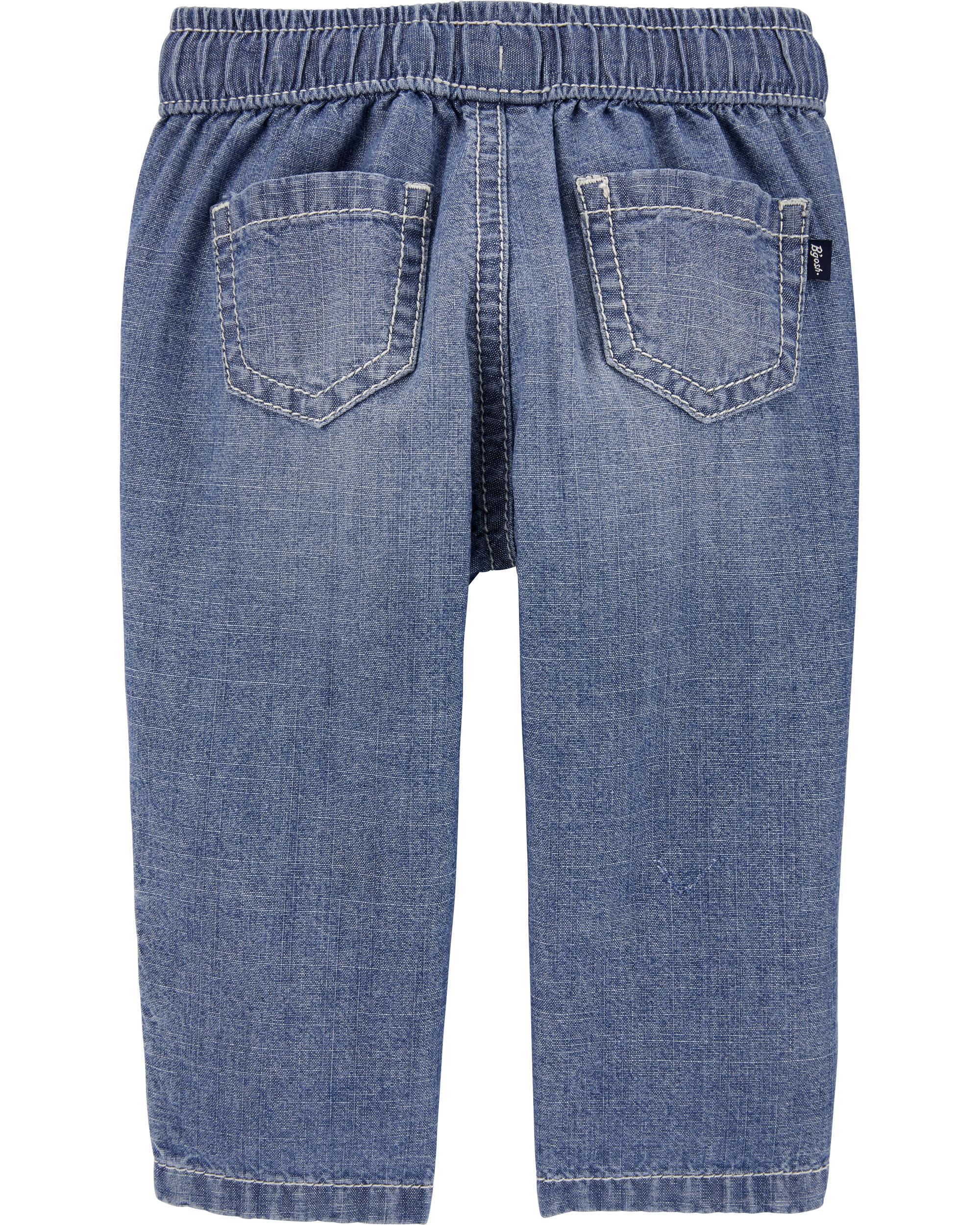 Pull-On Chambray Convertible Pants, 12M - Image 2