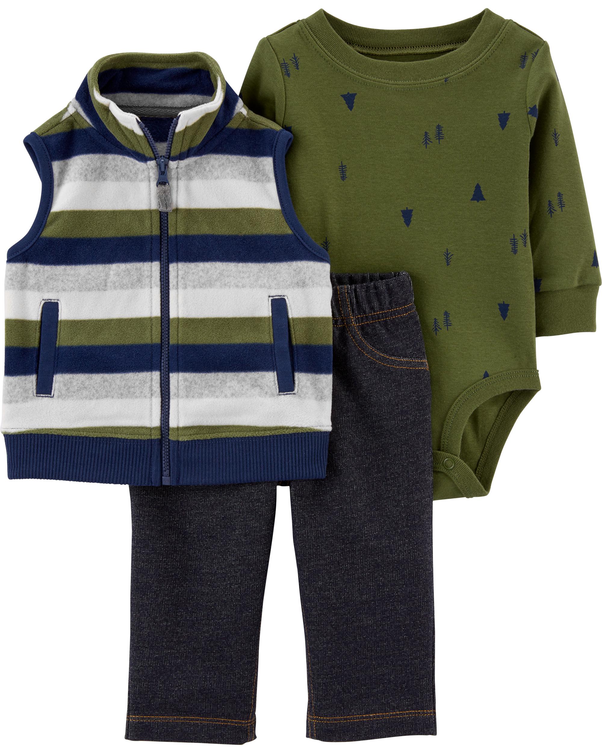 3-Piece Little Vest Set, 3M