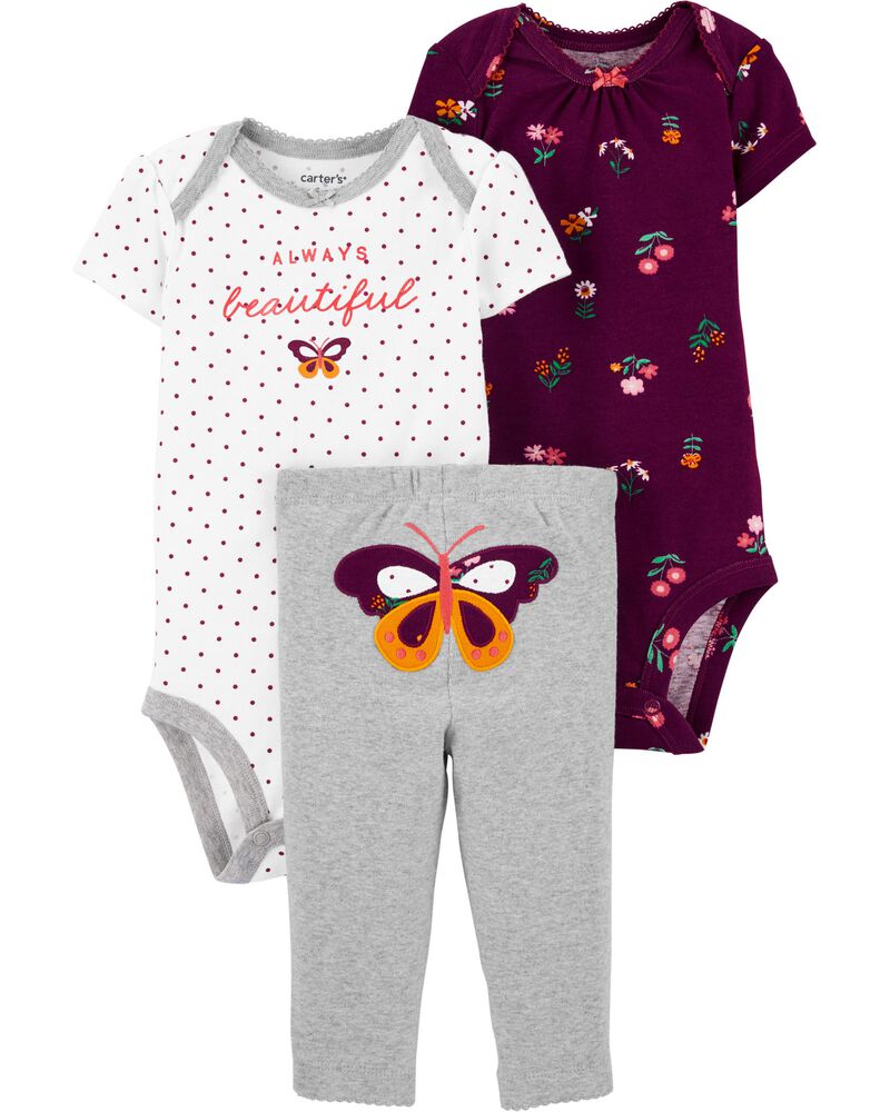3-Piece Butterfly Little Character Set, NB