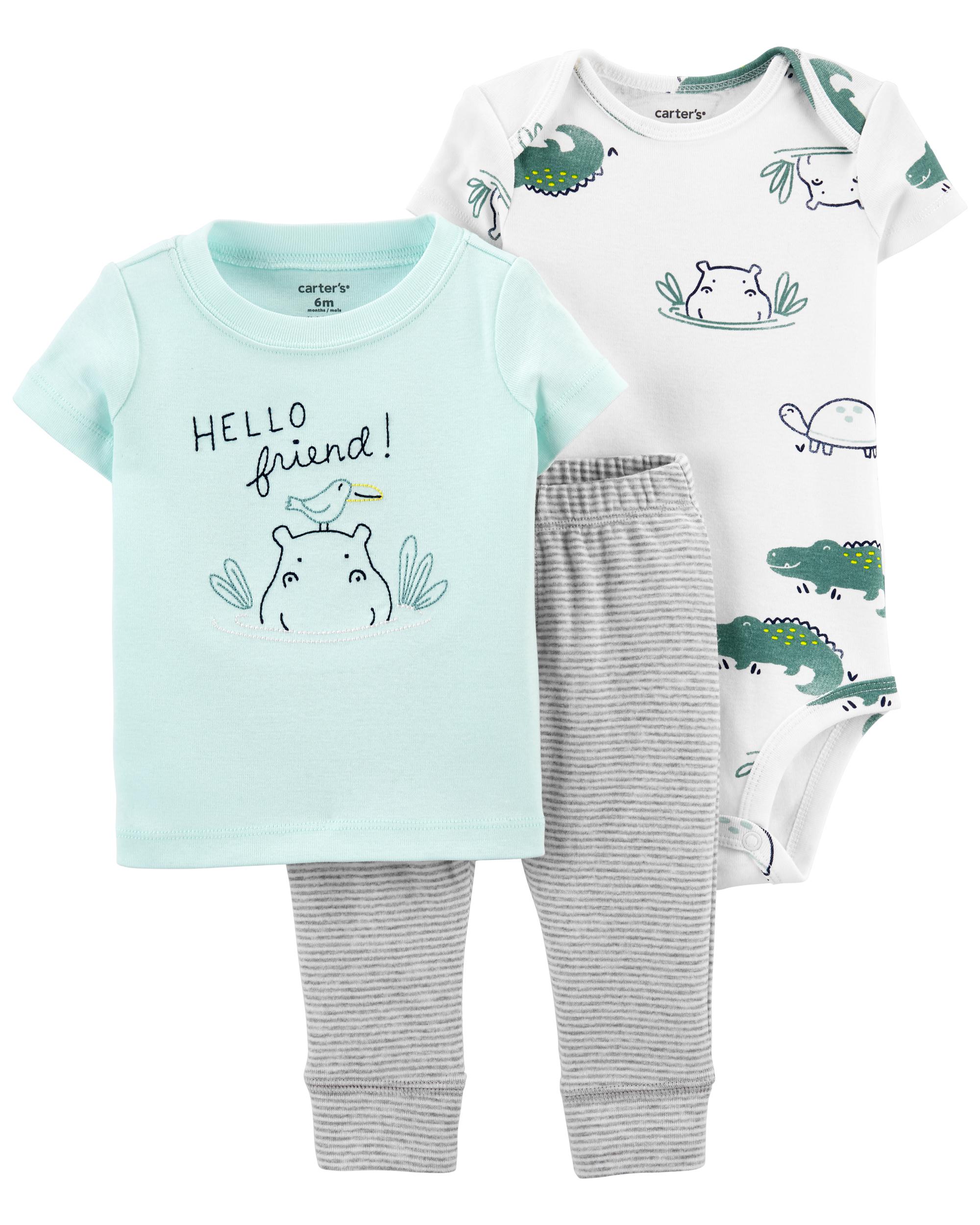 3-Piece Hippo Little Character Set, 9M